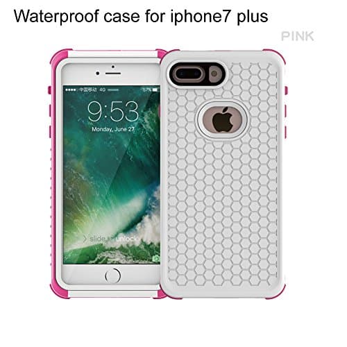 iPhone 7 Plus Case Pink : Waterproof Phone Cases for iPhone 7 Plus Waterproof/Shock Proof/Snow Proof/Dirt Proof Case for iPhone 7 Plus_IPX68