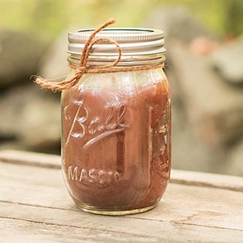 Leather Scented Mason Jar Candle for Men