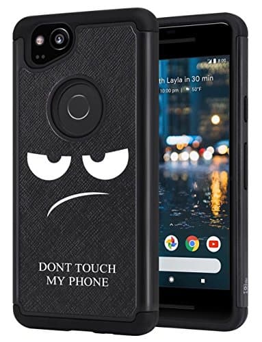 Pixel 2 Case, DGtle [Drop Protection] [Dual Layer] Armor Defender Shockproof Hybrid Protective Case Cover For Google Pixel 2 (Black)