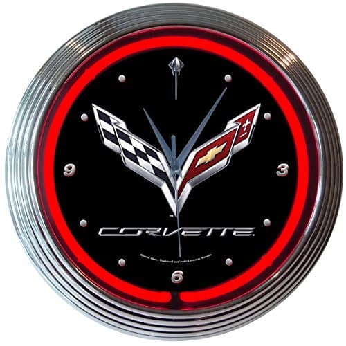 Neonetics Corvette C7 Neon Clock by Neonetics