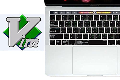 Linux VI / VIM Shortcut Keyboard Cover Mac Silicone Portector Skin For Macbook Pro 13" 15 Touch Bar [2016 Release With Touch Bar] A1706 A1707 -US Layout