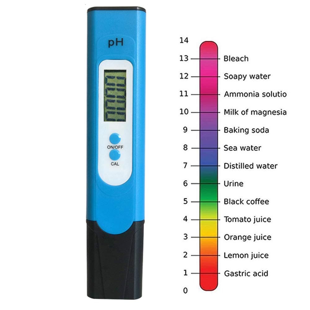 Cuitan Digital PH Meter Tester, 0.01 PH High Accuracy Pocket Size PH Tester for Water Quality, Food