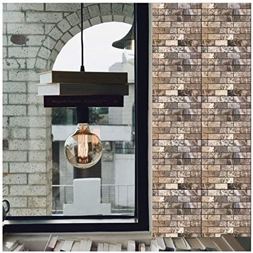 TheJD Self Stick Backsplash Tile Bathroom and Kitchen Wall | Peel and Stick, Stick-On Backsplash Sticker Tile - Anti-Mold Decal –12" x 12" (6-Sheet Pack) (507)