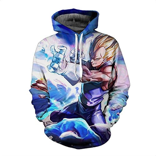 elrjghe Unisex 3d Printed Drawstring Pockets Dragon Ball Z Pullover Hoodie Hooded Sweatshirt 7 XXXL