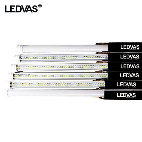 LEDVAS 10Pack 28W 4ft T8 T10 Double Rows LED chips LED Tube Lamps 50w Fluorescent Replacement 48" 1200mm SMD Energy Saving Light Fixture Daylight