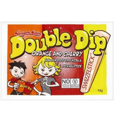 Swizzels Double Dip Orange and Cherry x 36