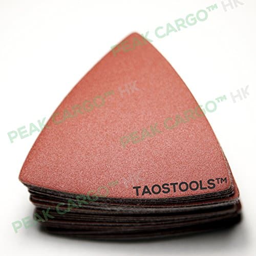 25-Piece 240-Grit Triangular Hook & Loop Abrasive Paper Sandpaper Sanding Sheets - Wood Universal Oscillating Fein Dremel Bosch Makita Rockwell