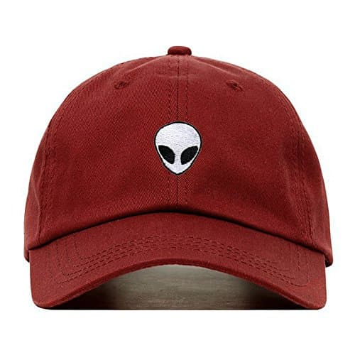 Alien Baseball Hat, Embroidered Dad Cap, Unstructured Soft Cotton, Adjustable Strap Back (Multiple Colors)