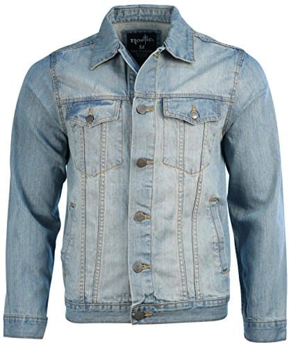 Nostic Men's Button Front Jean Jacket-Medium Blast 2603-2XL