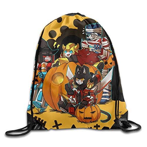 Halloween Transformers Travel Daypack Drawstring Backpack/Rucksack