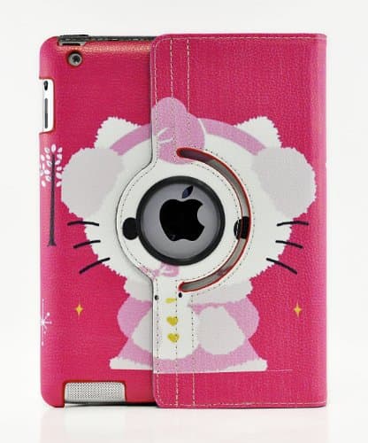 iPad Pro 9.7, LiViTech(TM) Hello Kitty Design 360 Degree Rotating PU Leather Hard Case for Apple iPad Pro 9.7 (Color 7)