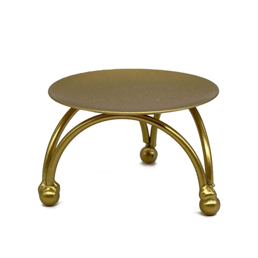 Dreamfeel Modern Decorative Circular Iron Candlestick (Copper)