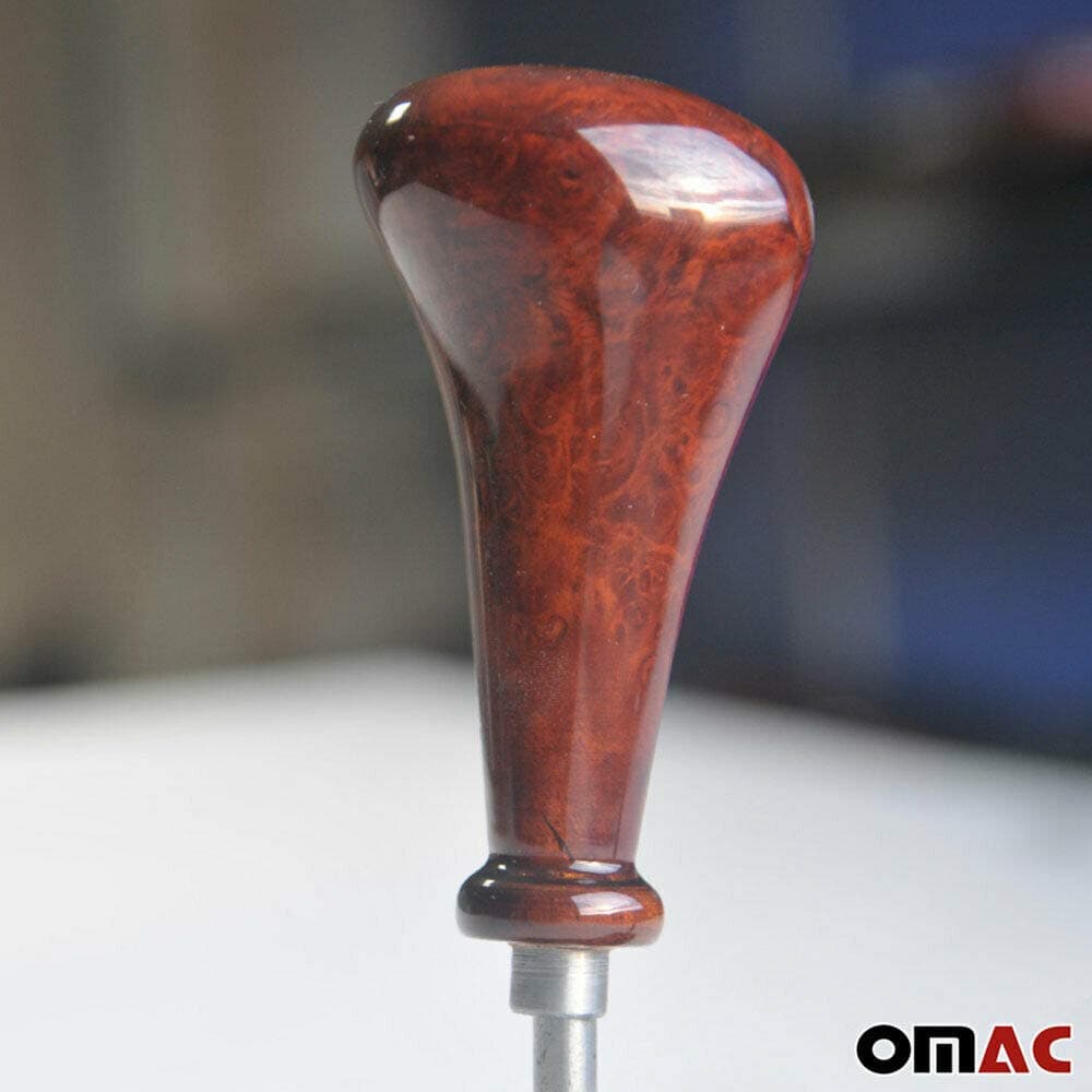 OMAC Gear Shift Knob Handle for Mercedes E Class W124 Mechanic 1988-1994 Wood Walnut