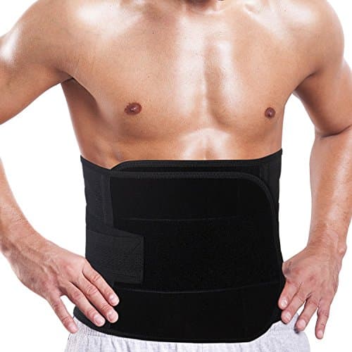 WindFeel Lumbar Brace Support Belt, Back Support Belt, Dual Adjustable Straps, Breathable Mesh Panels- Helps Relieve Lower Back Pain, Sciatica, Scoliosis, etc. Black