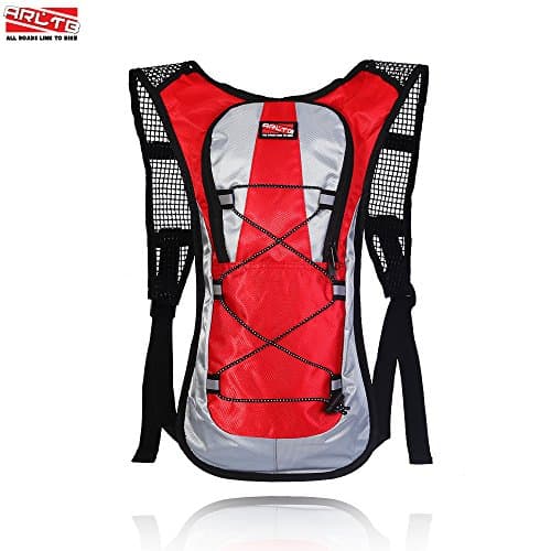 Arltb 2L (70 oz) Hydration Pack with Bladder Hydration Backpack Running Backpack Cycling Hiking Waterproof Backpack Tactical Hydration Pack for Running Cycling Bladder with FDA Approval (Red - 2L)