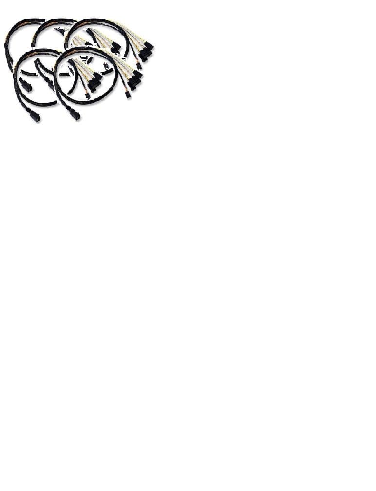 Broadcom 1m Mini SAS HD to SATA Data Port Internal SAS Cable