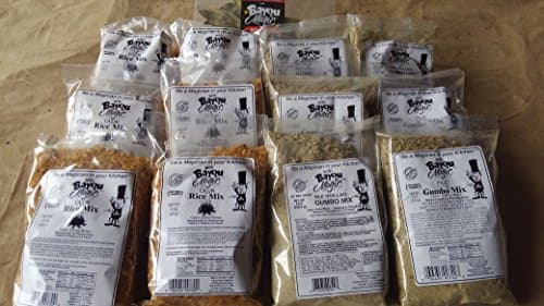 Bayou Magic Combeaux 3, Matt's 2 X 6 Plus 1 (6 Cajun Rice, 6 Gumbo Mix Plus 1 Pack of Organic Bay Leaves (Cajun Creole)