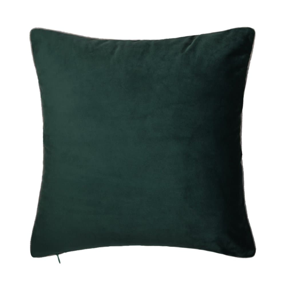 King Rose Solid Velvet Throw Pillowcase Super Luxury Soft Cushion Cover for Living Room Bed Home Sofa Couch Chair Decor 24 x 24 Inches Dark Green