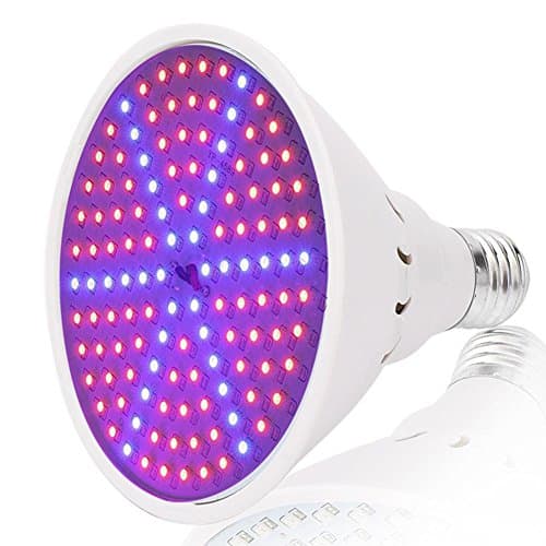126 LED Grow Light Bulb, E27 Hydroponic Full Spectrum LED Grow Lights for Seed Starting/Indoor plants