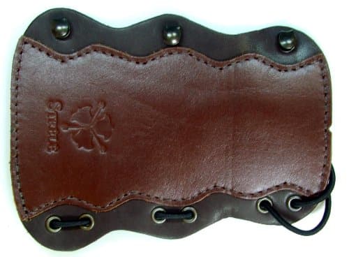 Strele New Archery Leather Stretch Loop Armguard For Longbow and Flat Bow