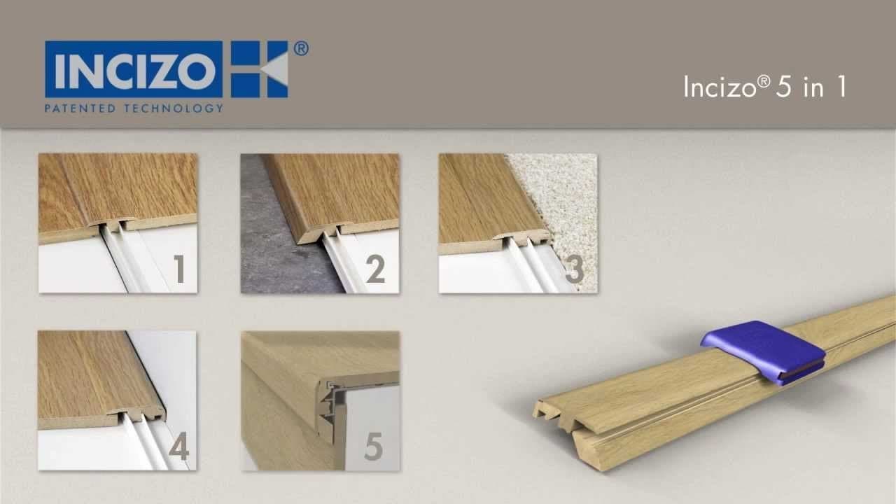 Quickstep Threshold Door Bar Incizo 5 in 1 - Eligna Range (Natural Varnished Oak Planks)