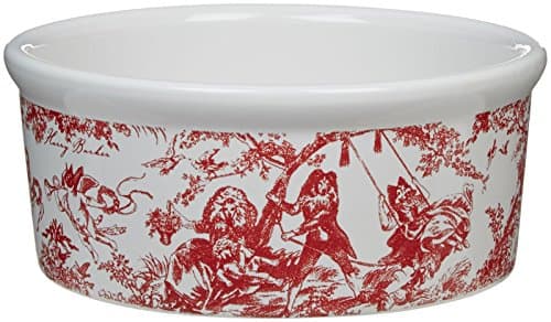 Harry Barker Toile Ceramic Bowl - Red - Small