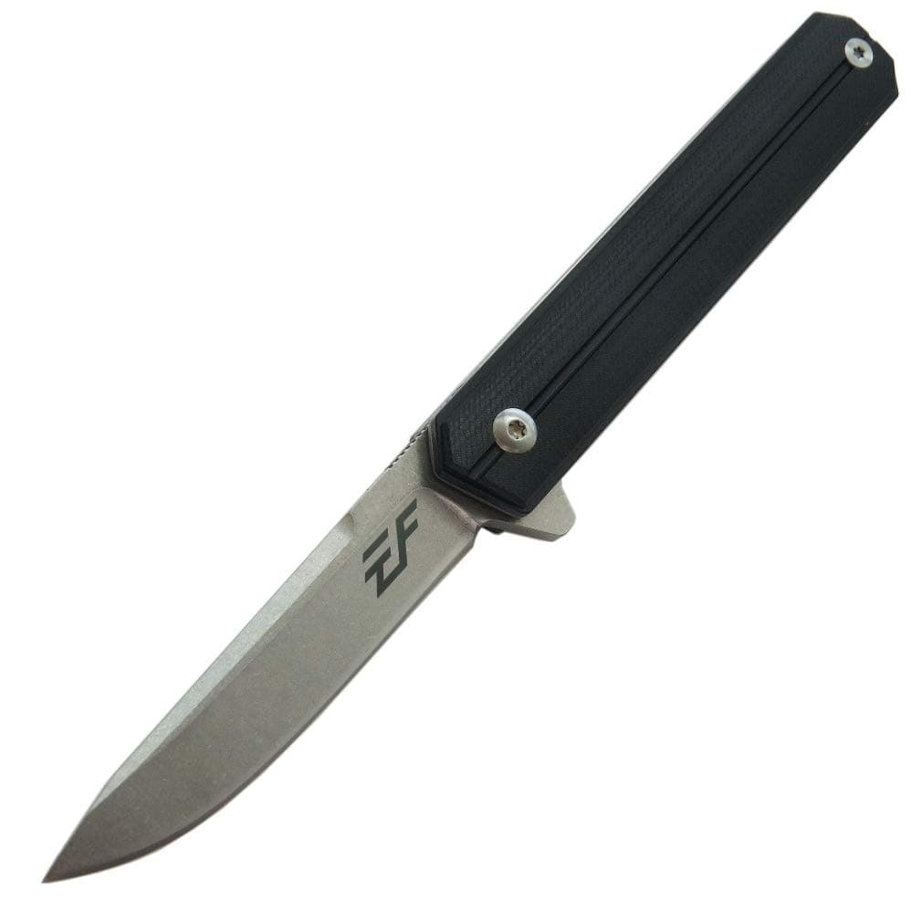 Eafengrow EF64 Cleaver EDC Flipper Knife Point D2 Blade and G10 Steel Handle Assisted Folding Multitool Left or Right Hand Pocket Carry