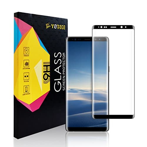 Samsung Galaxy Note 8 Screen Protector YOTECE Galaxy Note 8 Wet Applied Screen Protector BUBBLE-FREE for Samsung Galaxy Note 8 Ballistic 3D Touch Film for note 8 (black)