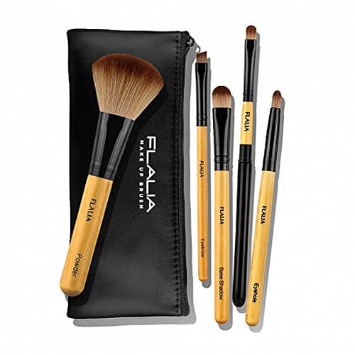 Flalia Premiun Modern Make Up Brush Set 5 pcs Choco