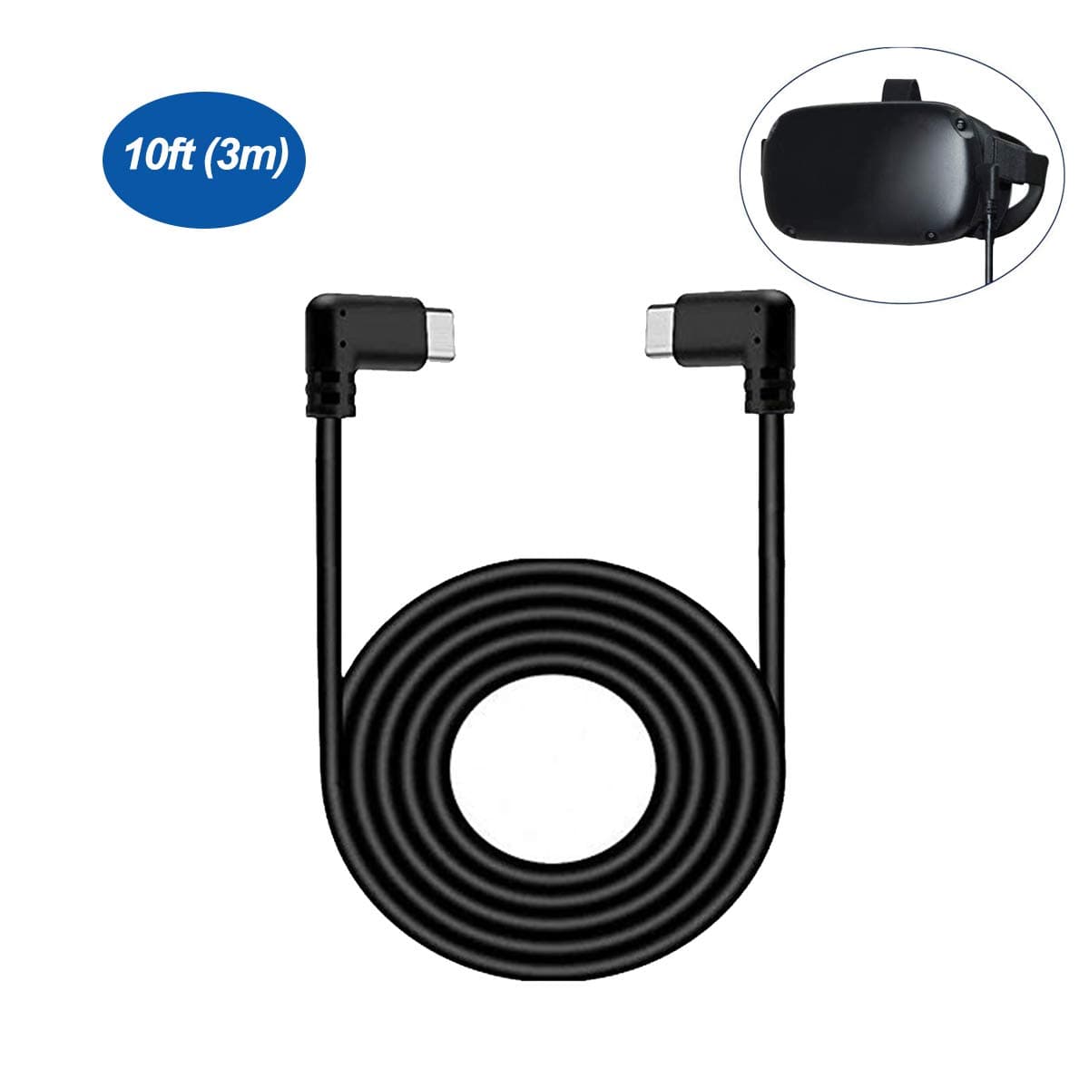Oculus Quest Link Cable USB Type C to USB Type C Cable 10ft(3m), High Speed Data Transfer Fast Charging Cable Compatible for Quest and Gaming PC