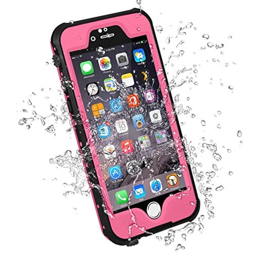 HESGI iPhone 6S Waterproof Case, IP-68 Waterproof Shockproof Dust Proof Snow Proof Full Body Protective Case Cover for Apple iPhone 6S iPhone 6 4.7 [Pink]