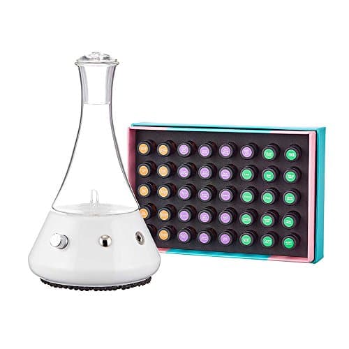 Intrepid Explorer Nebulizing Diffuser Kit by Organic Aromas - Opulence Nebulizing Diffuser (White) & The Discovery…