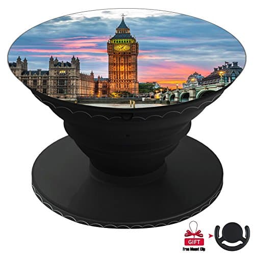 MAYUNL Multi function iPhone Holder and Expanding Stand Car Mount , Cell Phone Card Holder-Big Ben