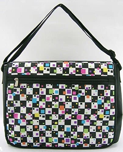 Global Degree Double Sided Messenger Bag - Checker Print