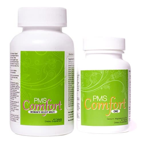PMS Comfort: Essential Support Program (Multi &amp; CMZ) for PMS &amp; PMDD Symptoms (90 ct)
