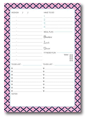 Daily to-Do Planning Notepad (Size A5) (Pink)