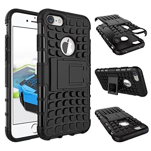 iPhone 7 Case, 4.7 Inch Shockproof Rugged Armor PC+TPU Dual Layer Protection with Kickstand