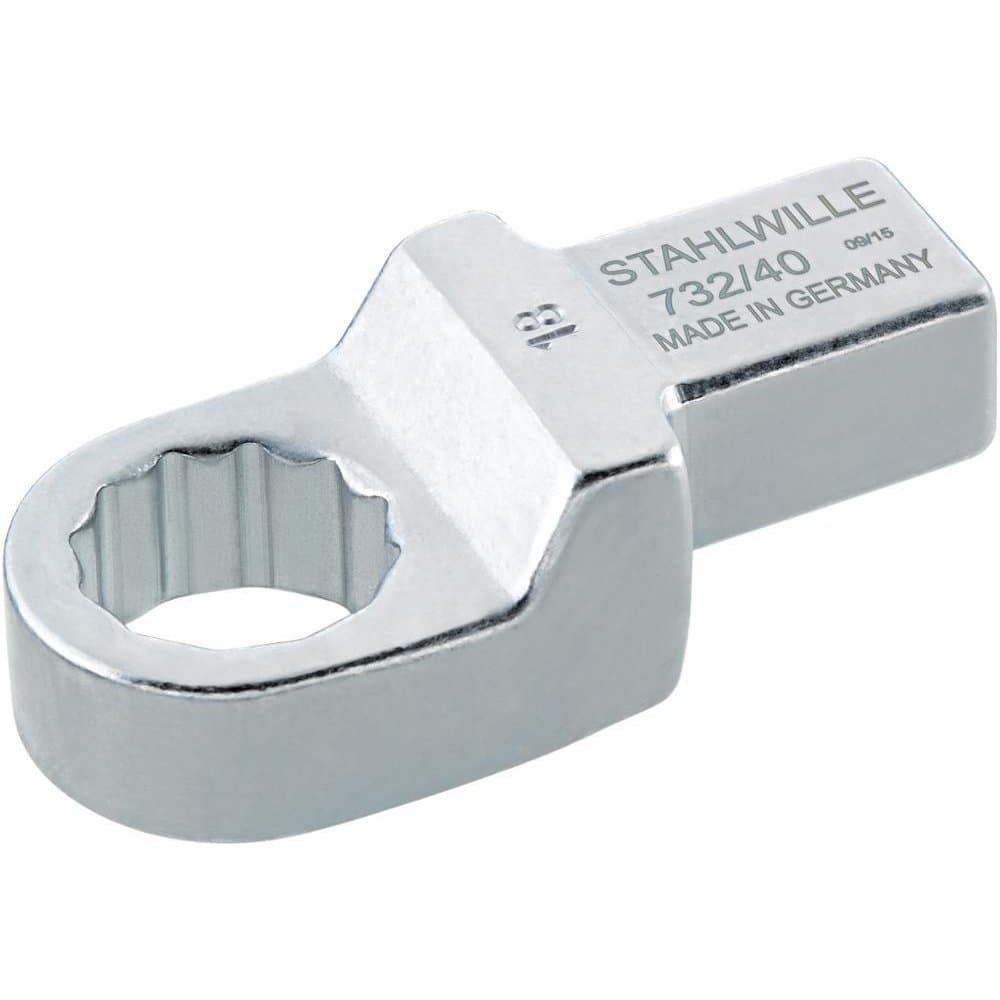 Stahlwille58224030 Ring Insert Tool for Torque Wrenches, Size 30 mm, Size of Mount 14x18 mm (Internal Square Drive), Chrome-plated Finish, Interchangeable