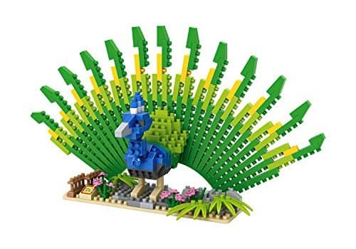 Animal Series Peacock Diamond Nano Bricks Building Micro Blocks Creative Gift DIY Toy