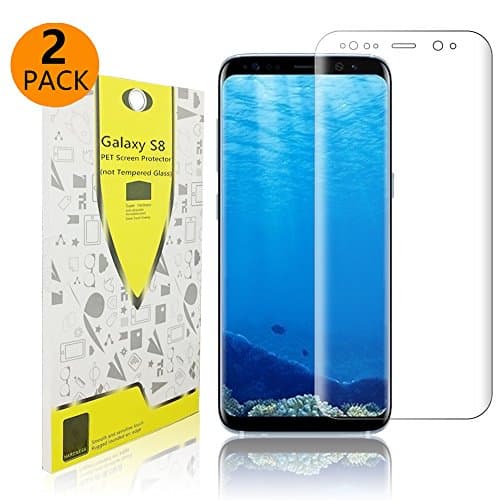 Galaxy S8 Screen Protector [2-Pack] Driell Full Screen Coverage 3D PET Screen Protector Film for Samsung Galaxy S8