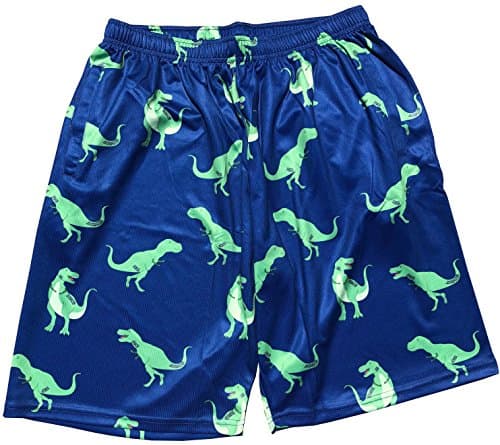 Lacrosse Shorts - Dinosaur (T-Rex) Pattern, Knee Length with Deep Pockets