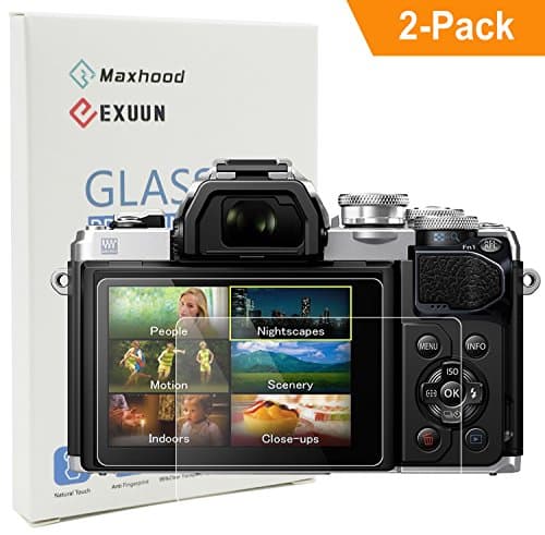 Poyiccot Compatible for Olympus OM-D E-M10 Mark III Tempered Glass Screen Protector, (2-Pack ) Optical 9H Hardness 0.3mm Ultra-Thin DSLR Camera Glass for Olympus EM10 Mark II, EM10 Mark III, E-M5 Mark II, E-PL9 E-PL8 E-PL7,