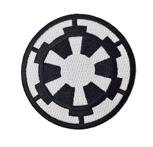 Galactic Empire Embroidered Iron on Patch. Size 75mm in Diameter.