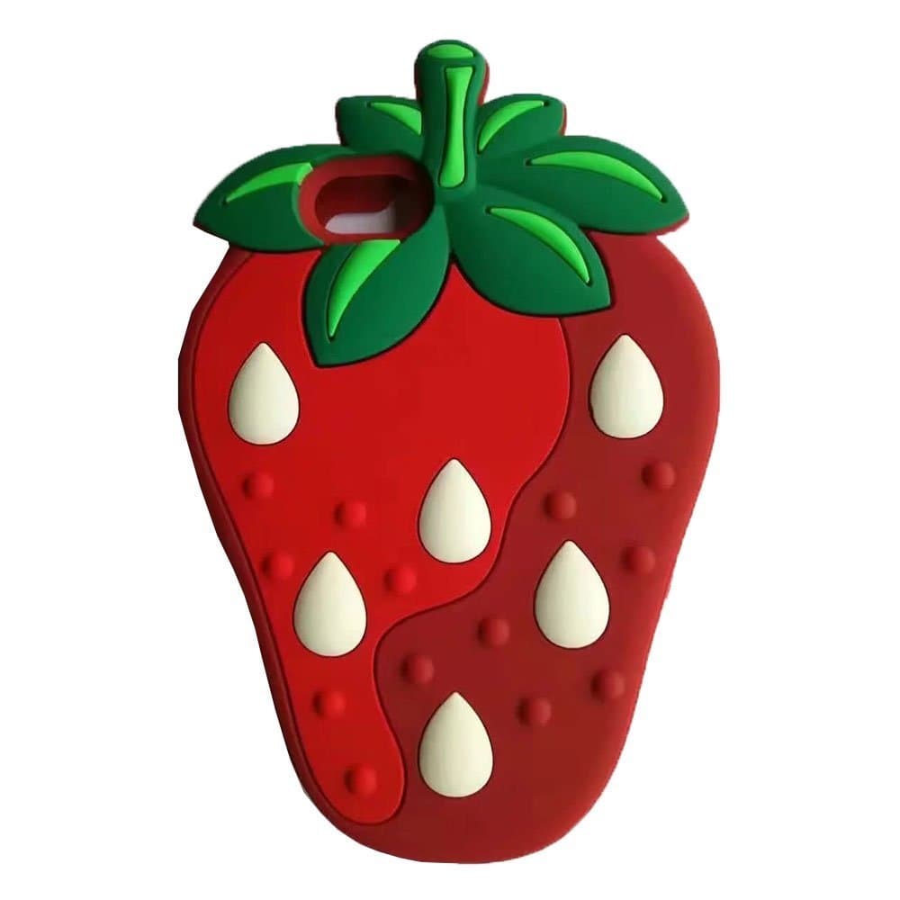 iPhone 7 Case, iPhone 7 Ultra Slim Bumper Cover 3 in 1 Shield Soft TPU Hard PC Heavy Duty Hybrid Shockproof Anti-scratch Impacts Protective for Apple iPhone 7 (4.7 inch - Navy Blue+Gray) (Strawberry)