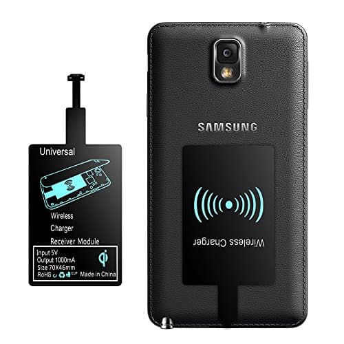 QI Receiver for Android Micro USB,1000mAh Super Speed Ultra Slim 0.4mm Qi Wireless Charging Receiver Patch Module for Samsung Galaxy S4 Note 4,Sony Xperia Z3+, Moto G4