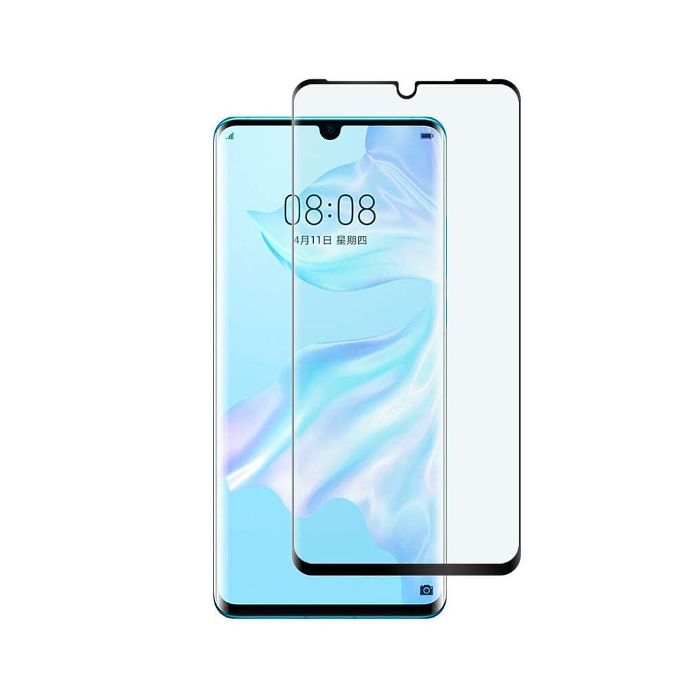 KOFOHO For Huawei P30 Pro Screen Protector, Free Case Friendly HD Clear Bubble Scratchproof Tempered Glass Screen Protector Fit For Huawei P30 Pro Phone. Clear Black