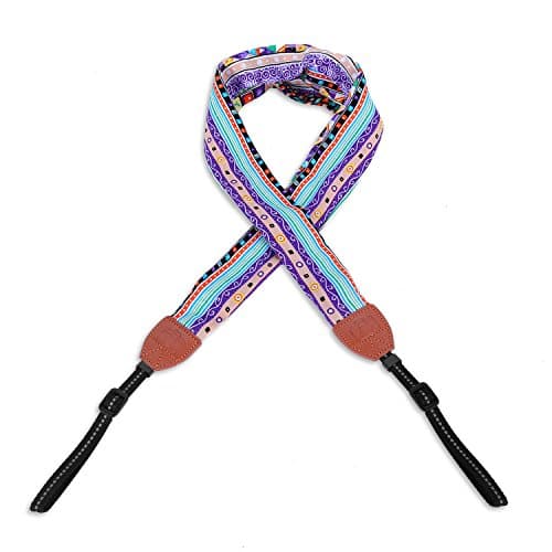 Igingko Scarf Camera Strap for All DSLR Camera Nikon / Canon / Sony / Olympus / Samsung / Pentax ETC (Stripe)