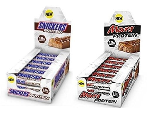 Snickers and Mars Protein bars (18 bars each)