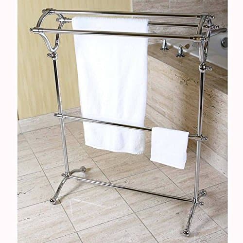 Pedestal Chrome BathTowel Rack, Quick and easy installation, Rust resistant