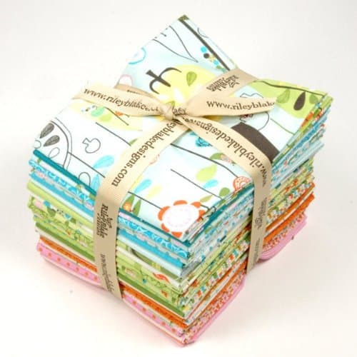 Happier 24 Fabric Fat Quarters Bundle by Deena Rutter for Riley Blake, 6 yds total